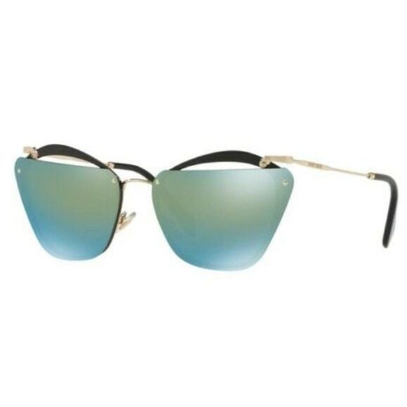Miu Miu Women's Mirrored Sunglasses MU54TS 1AB4J2 - Picture 1 of 4